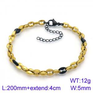 Stainless Steel Gold-plating Bracelet - KB138708-KFC