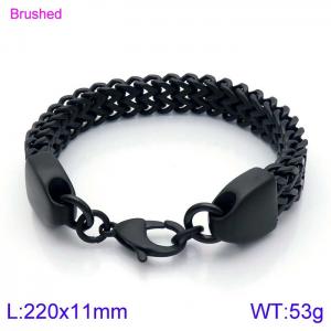 Stainless Steel Black-plating Bracelet - KB138799-KFC