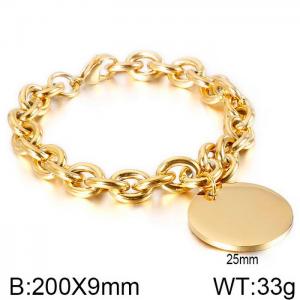 Stainless Steel Gold-plating Bracelet - KB139003-Z