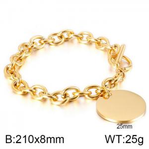 Stainless Steel Gold-plating Bracelet - KB139005-Z