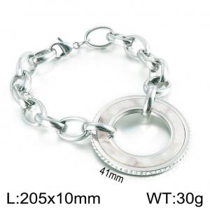 Stainless Steel Stone Bracelet - KB139017-Z