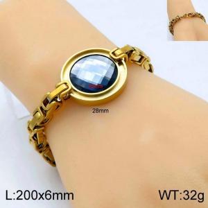 Stainless Steel Stone Bracelet - KB139193-Z