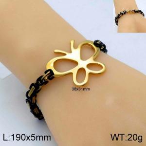 Stainless Steel Gold-plating Bracelet - KB139200-Z