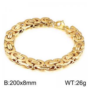 Stainless Steel Gold-plating Bracelet - KB139230-Z