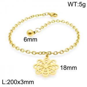 Stainless Steel Gold-plating Bracelet - KB139477-Z