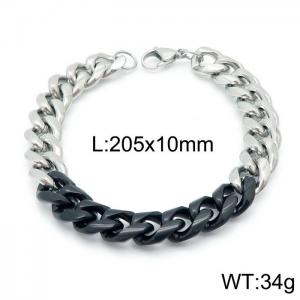 Stainless Steel Black-plating Bracelet - KB139949-Z