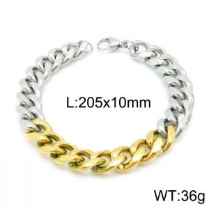 Stainless Steel Gold-plating Bracelet - KB139950-Z