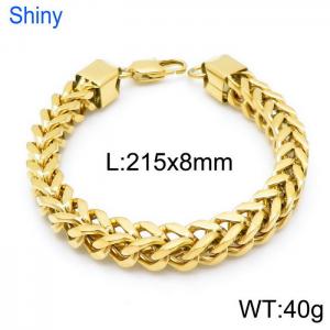 Stainless Steel Gold-plating Bracelet - KB139964-K