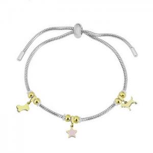 Stainless Steel Gold-plating Bracelet - KB140420-PA