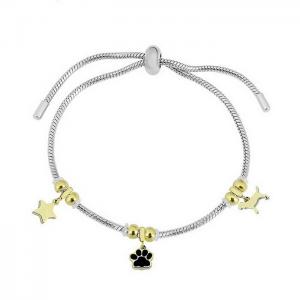 Stainless Steel Gold-plating Bracelet - KB140428-PA