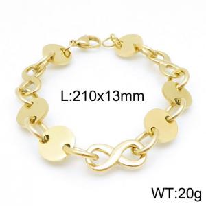 Stainless Steel Gold-plating Bracelet - KB142805-JM