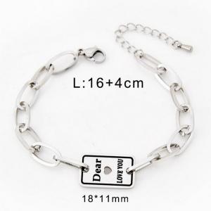 Stainless Steel Bracelet(women) - KB143148-WGJL