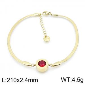 Stainless Steel Gold-plating Bracelet - KB143225-MW