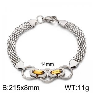 Stainless Steel Gold-plating Bracelet - KB143579-Z