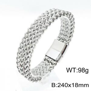 Stainless Steel Bracelet(Men) - KB143655-KFC