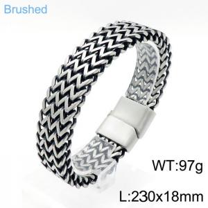 Stainless Steel Bracelet(Men) - KB143659-KFC