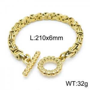 Byzantine bracelet with stainless steel handmade accessories - KB143986-Z