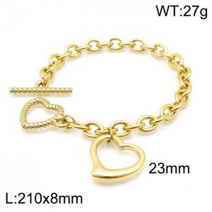 Fashionable ladies heart-shaped bracelet - KB144227-Z