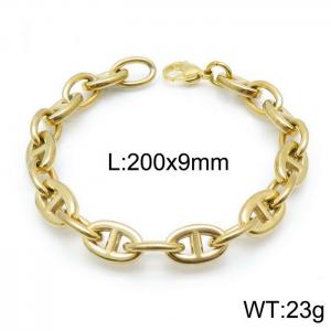 Stainless Steel Gold-plating Bracelet - KB144250-Z