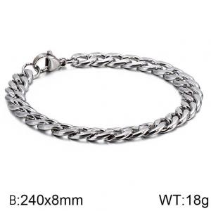 Stainless Steel Bracelet(Men) - KB144388-Z