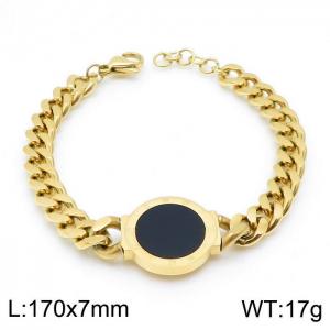 Stainless Steel Gold-plating Bracelet - KB144414-HM