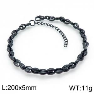Stainless Steel Black-plating Bracelet - KB144418-KFC