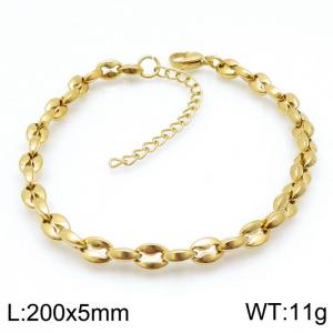 Stainless Steel Gold-plating Bracelet - KB144419-KFC