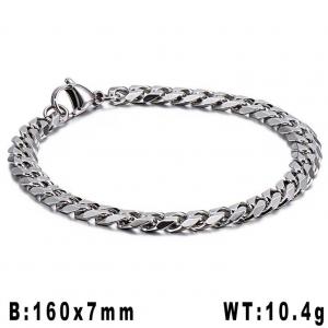 Stainless Steel Bracelet(Men) - KB144738-Z