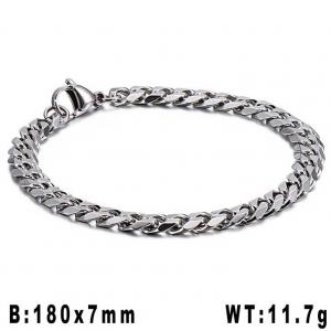 Stainless Steel Bracelet(Men) - KB144739-Z