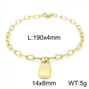 Stainless Steel Gold-plating Bracelet - KB144883-Z