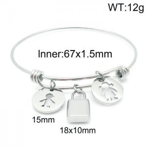 Stainless Steel Bangle - KB144893-Z