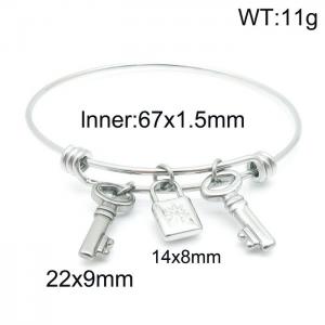 Stainless Steel Bangle - KB144897-Z