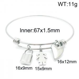 Stainless Steel Bangle - KB144899-Z