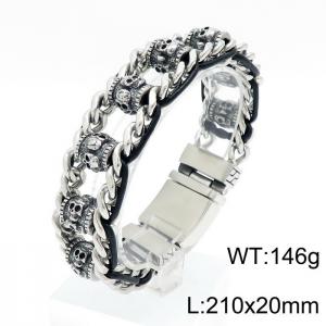 Stainless Steel Bracelet(Men) - KB145902-KJX