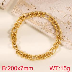 Stainless Steel Gold-plating Bracelet - KB145993-Z