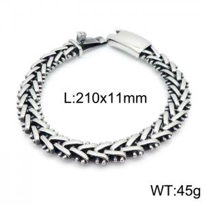 Stainless Steel Bracelet(Men) - KB146422-BDJX