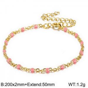 Stainless Steel Gold-plating Bracelet - KB146663-Z