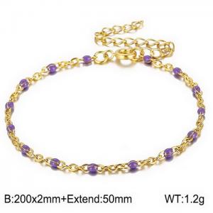 Stainless Steel Gold-plating Bracelet - KB146664-Z