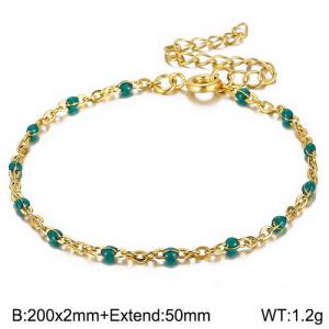 Stainless Steel Gold-plating Bracelet - KB146668-Z