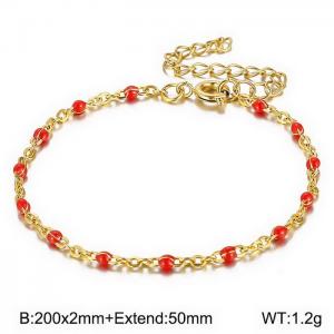 Stainless Steel Gold-plating Bracelet - KB146669-Z