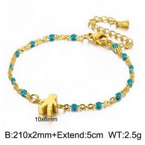 Stainless Steel Gold-plating Bracelet - KB146729-Z