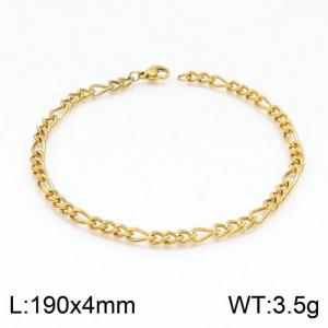 Stainless Steel Gold-plating Bracelet - KB146834-Z