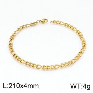 Stainless Steel Gold-plating Bracelet - KB146835-Z