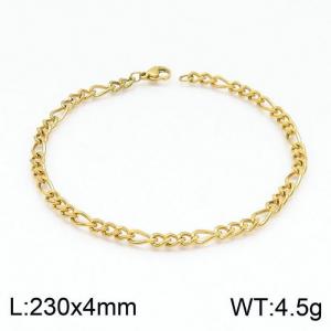 Stainless Steel Gold-plating Bracelet - KB146836-Z