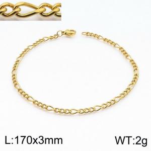 Stainless Steel Gold-plating Bracelet - KB146841-Z