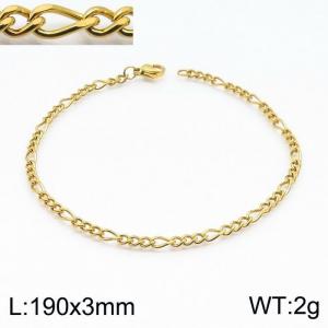 Stainless Steel Gold-plating Bracelet - KB146842-Z