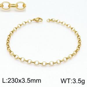 Stainless Steel Gold-plating Bracelet - KB146856-Z