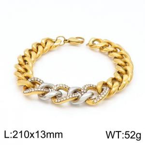 Stainless Steel Gold-plating Bracelet - KB147200-Z