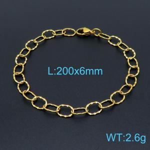 Stainless Steel Gold-plating Bracelet - KB147224-Z