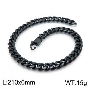 Stainless Steel Black-plating Bracelet - KB147266-KFC